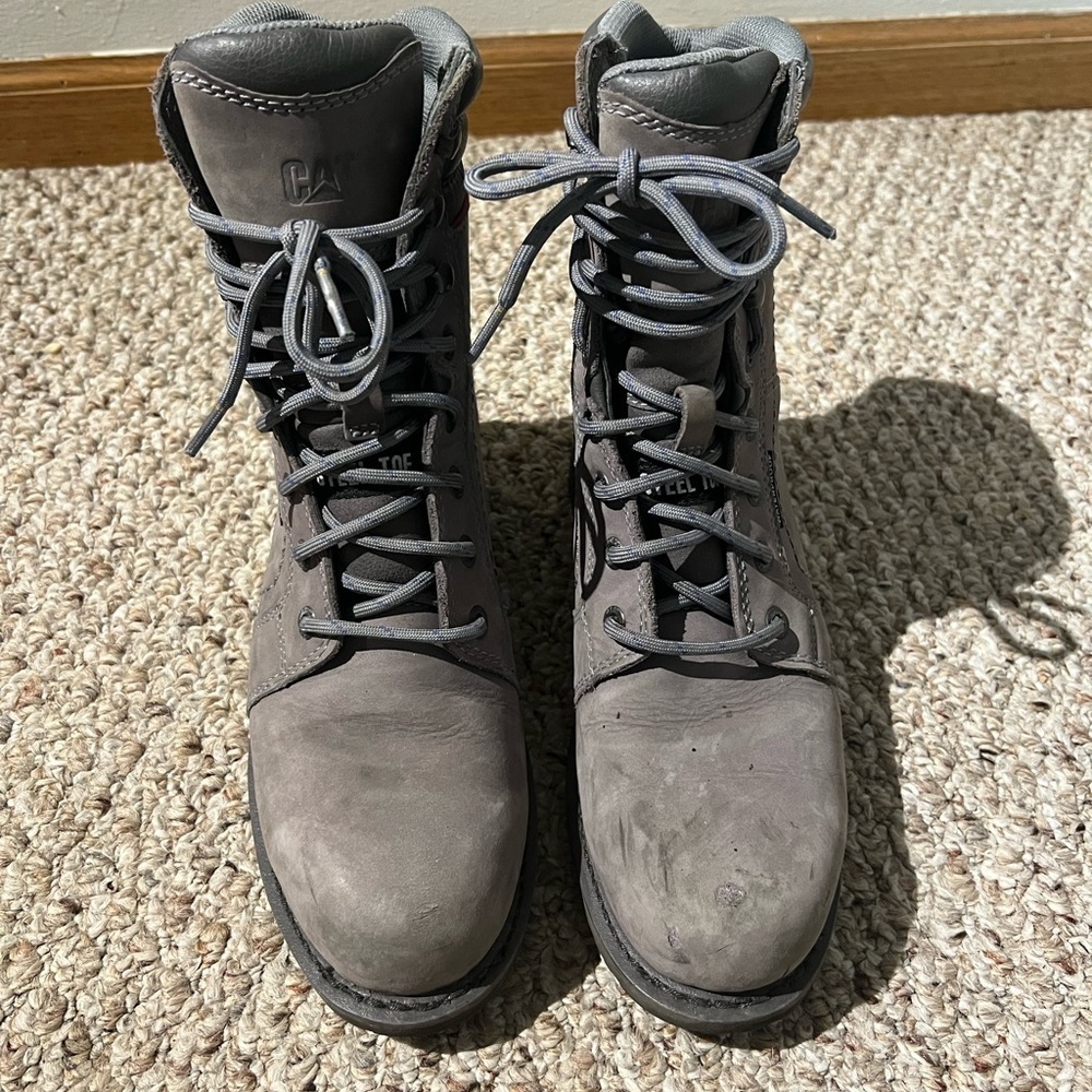 CAT Women's Echo
Waterproof Steel Toe Work
Boot - Grey - P90565 - Picture 5 of 7